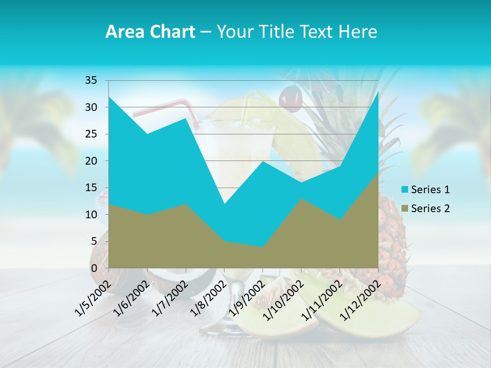 Hurricane Cubes Coconut Milk PowerPoint Template