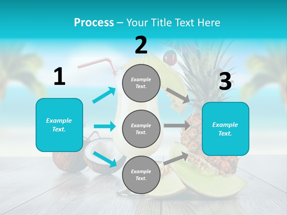 Hurricane Cubes Coconut Milk PowerPoint Template