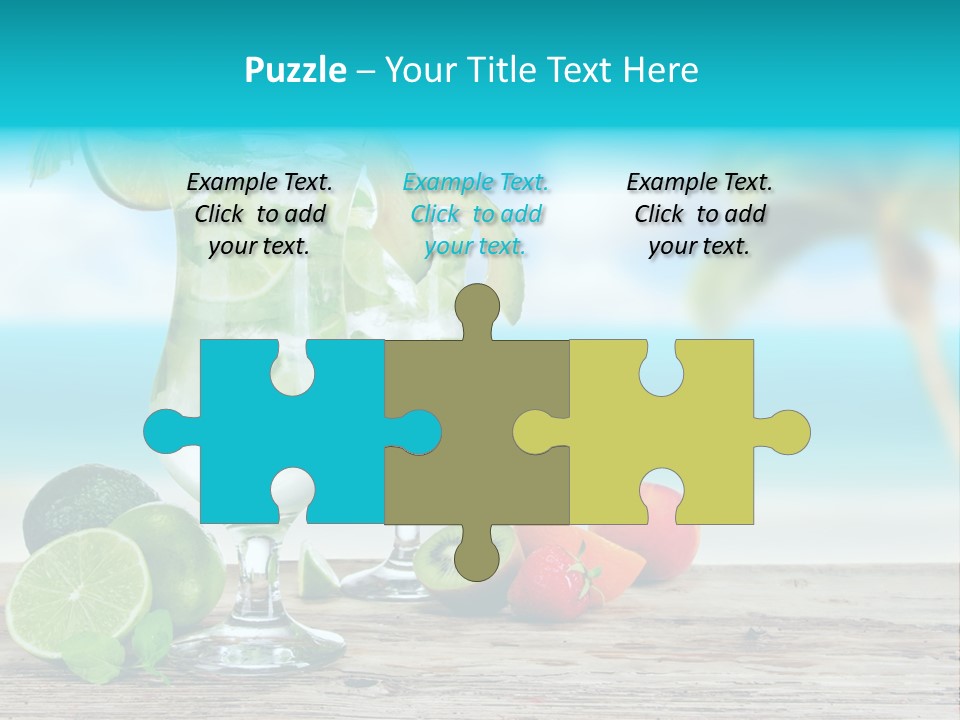 Mohito Sea Bar PowerPoint Template