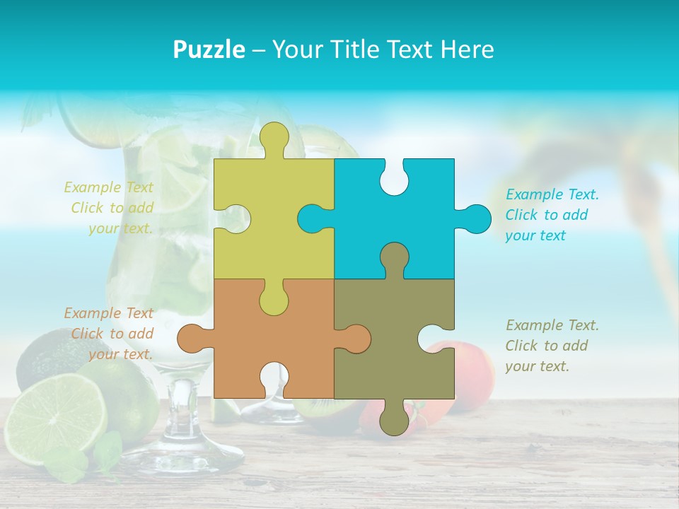 Mohito Sea Bar PowerPoint Template