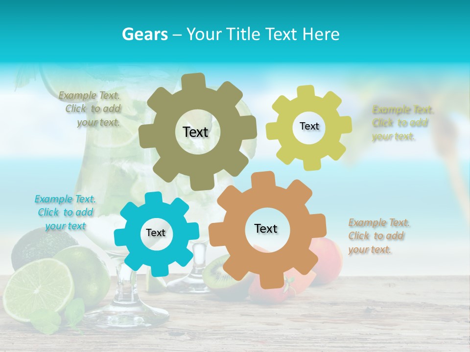 Mohito Sea Bar PowerPoint Template