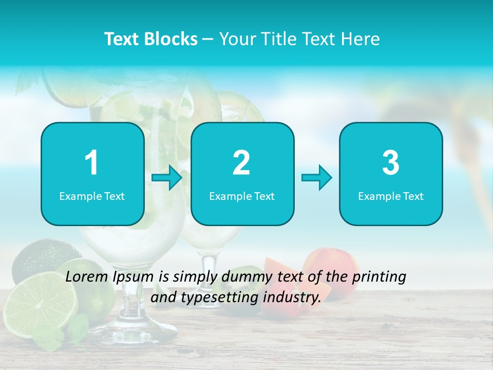 Mohito Sea Bar PowerPoint Template