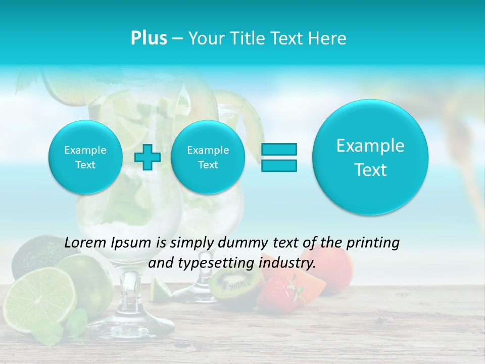 Mohito Sea Bar PowerPoint Template