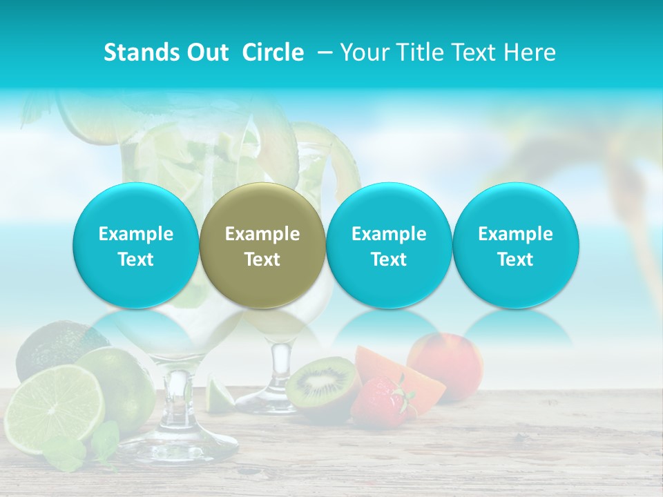 Mohito Sea Bar PowerPoint Template