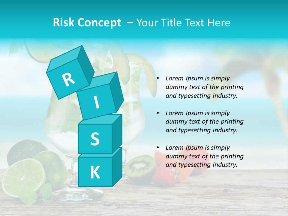 Mohito Sea Bar PowerPoint Template