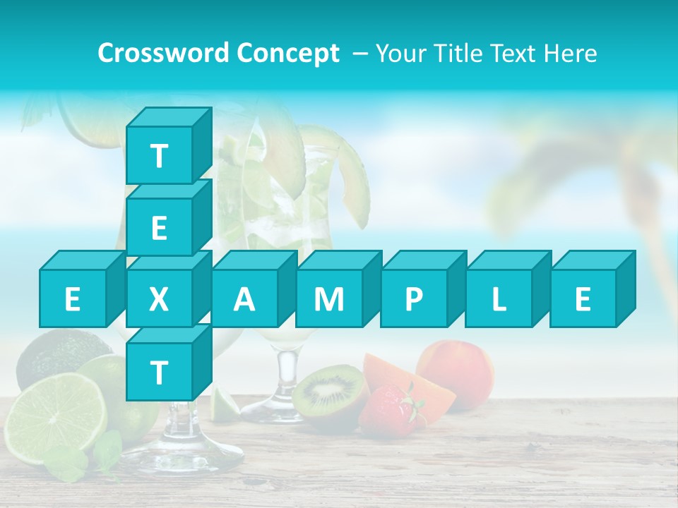 Mohito Sea Bar PowerPoint Template