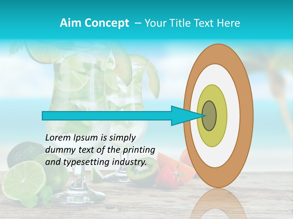 Mohito Sea Bar PowerPoint Template