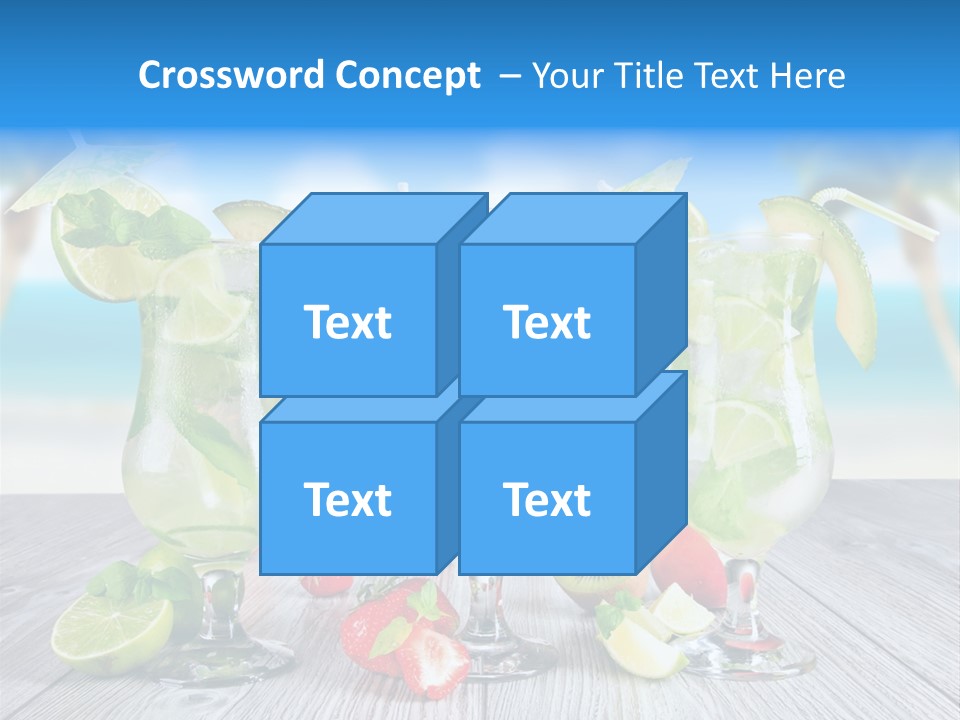 Fresh Wooden Lemon PowerPoint Template