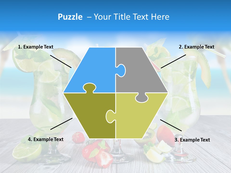 Fresh Wooden Lemon PowerPoint Template