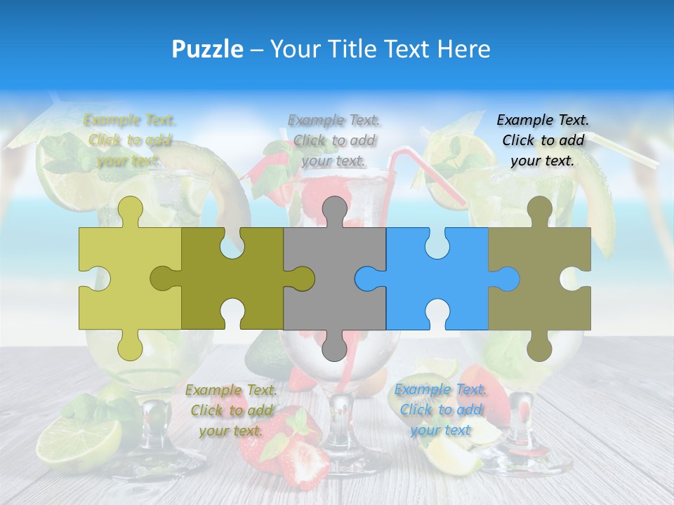 Fresh Wooden Lemon PowerPoint Template