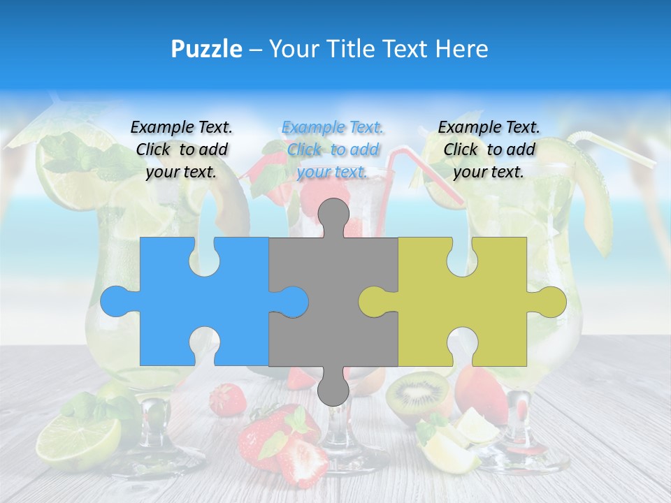 Fresh Wooden Lemon PowerPoint Template