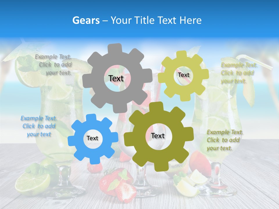 Fresh Wooden Lemon PowerPoint Template