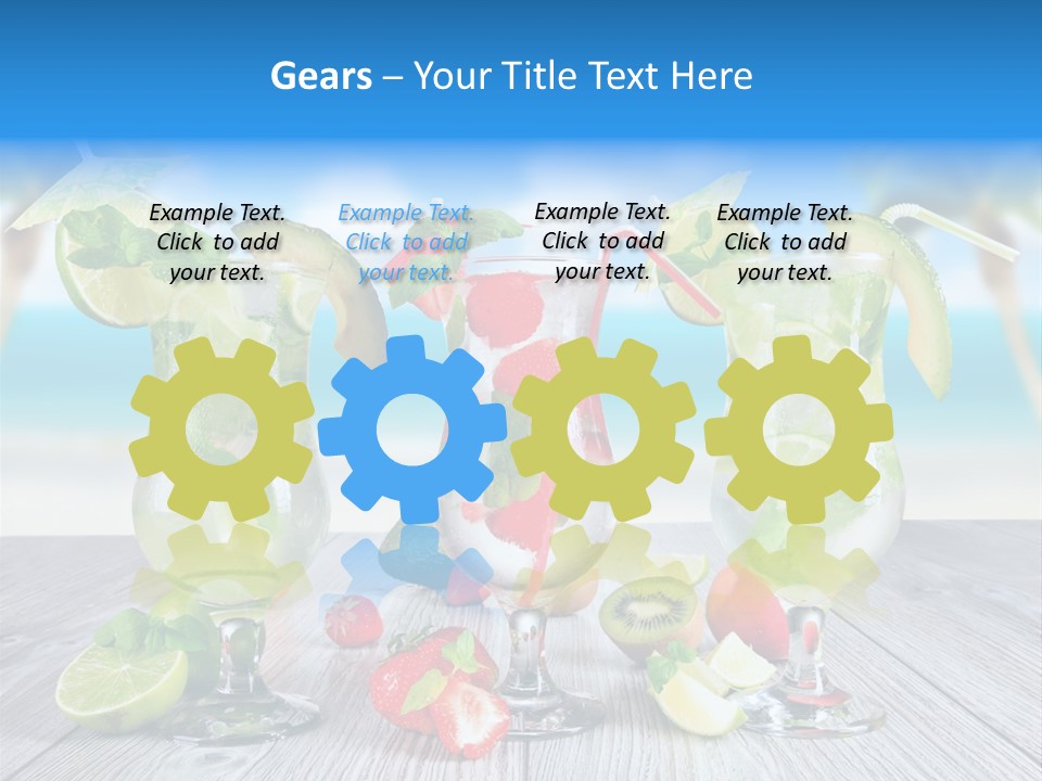 Fresh Wooden Lemon PowerPoint Template