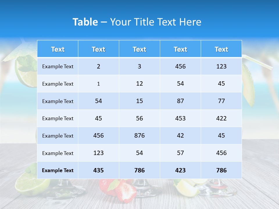 Fresh Wooden Lemon PowerPoint Template