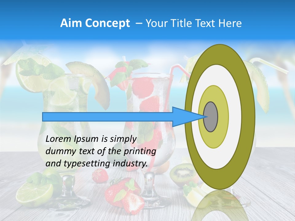 Fresh Wooden Lemon PowerPoint Template