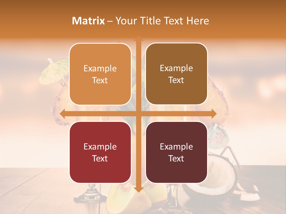 Exotic Hurricane Holiday PowerPoint Template