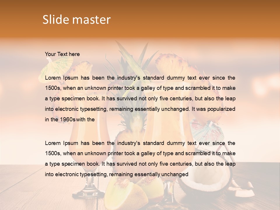 Exotic Hurricane Holiday PowerPoint Template