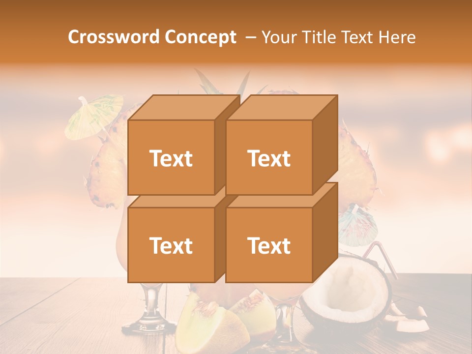 Exotic Hurricane Holiday PowerPoint Template