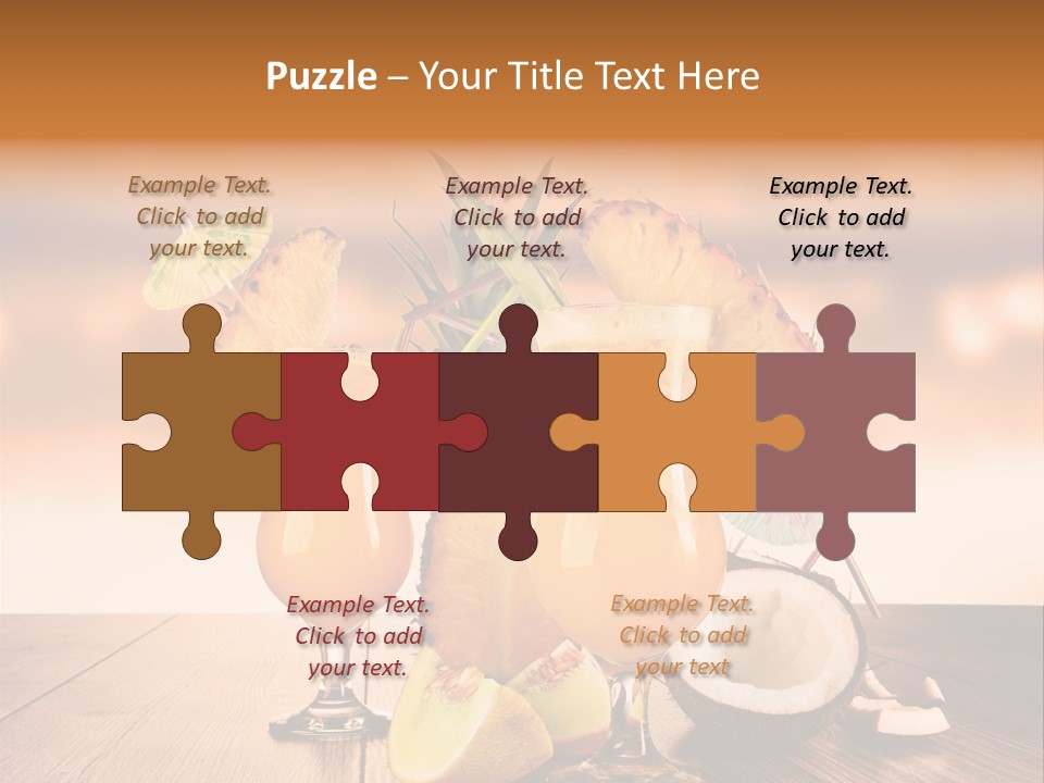 Exotic Hurricane Holiday PowerPoint Template