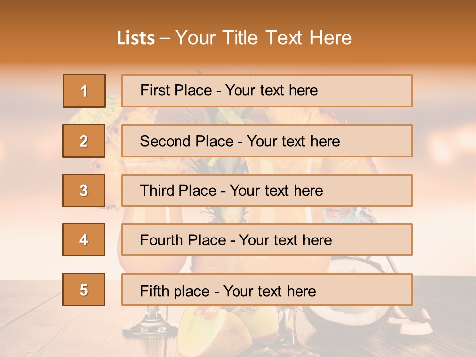 Exotic Hurricane Holiday PowerPoint Template