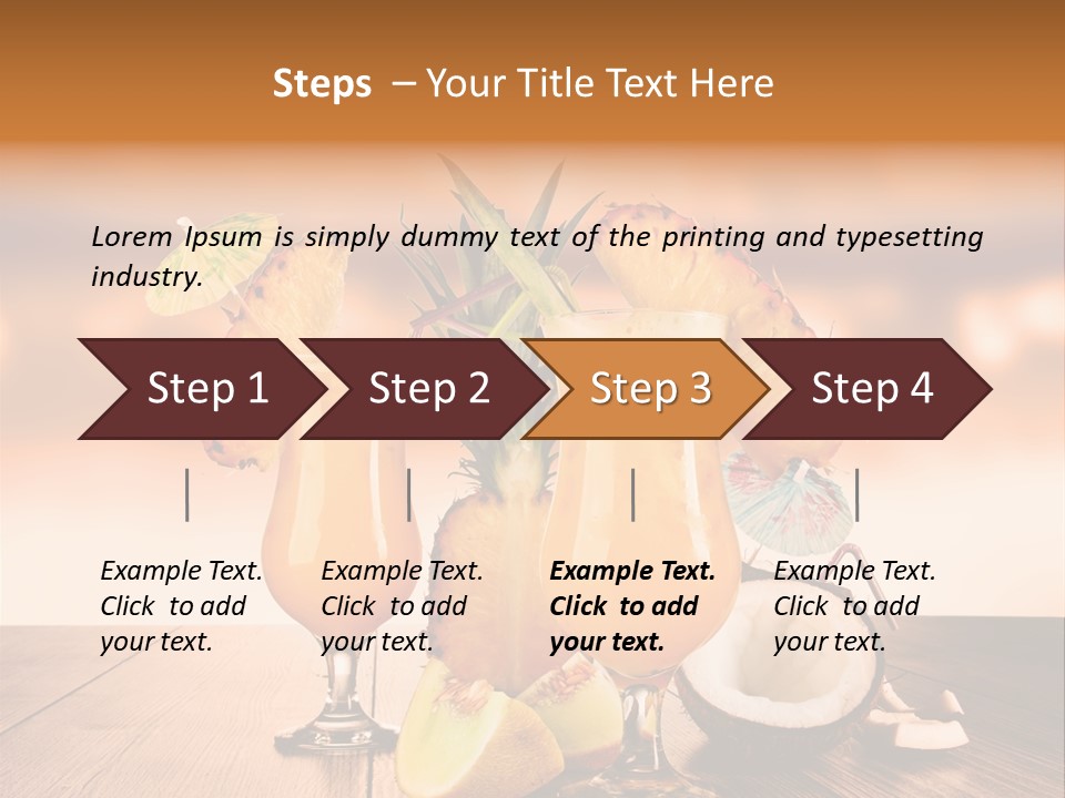 Exotic Hurricane Holiday PowerPoint Template