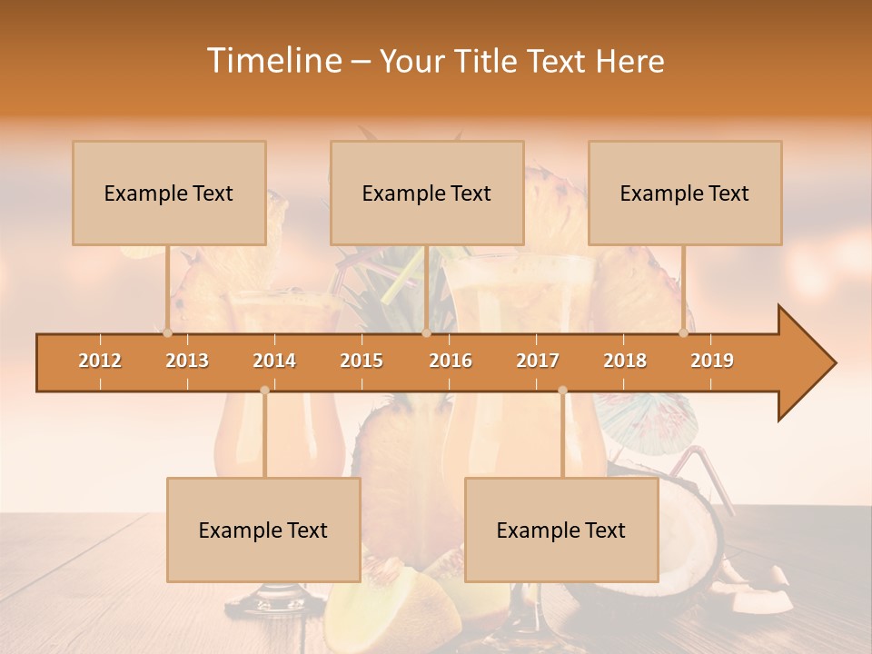 Exotic Hurricane Holiday PowerPoint Template