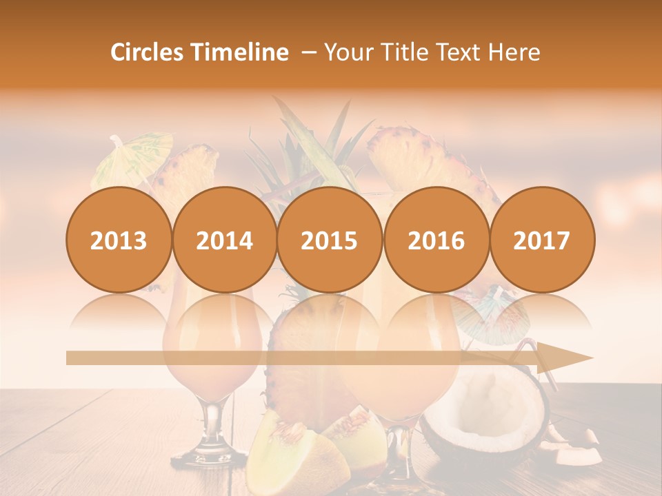 Exotic Hurricane Holiday PowerPoint Template