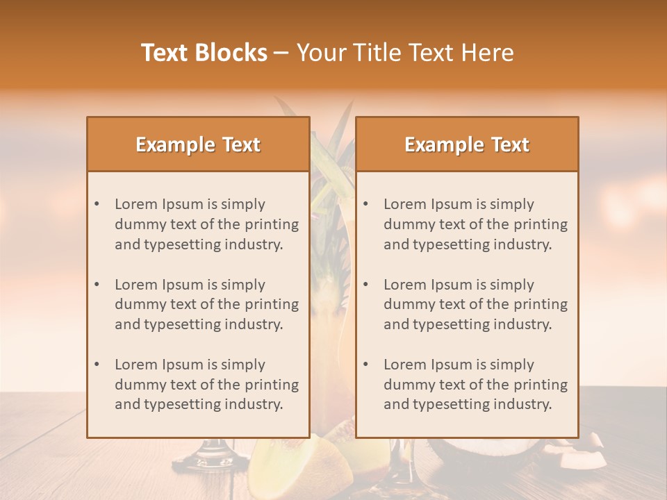 Exotic Hurricane Holiday PowerPoint Template