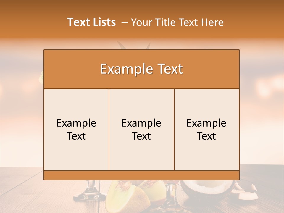 Exotic Hurricane Holiday PowerPoint Template