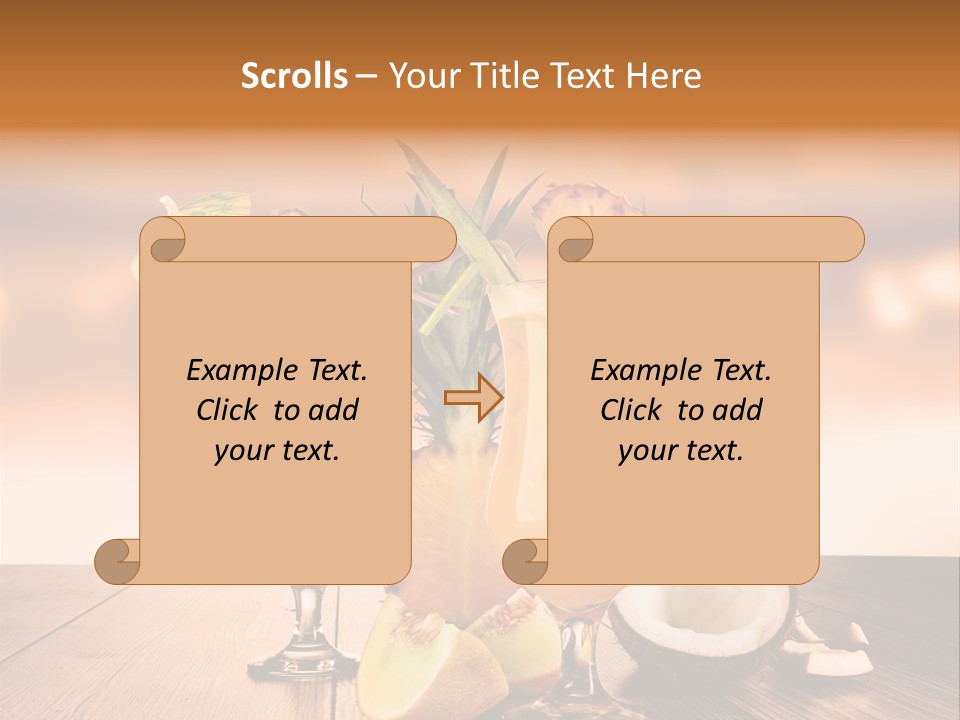 Exotic Hurricane Holiday PowerPoint Template