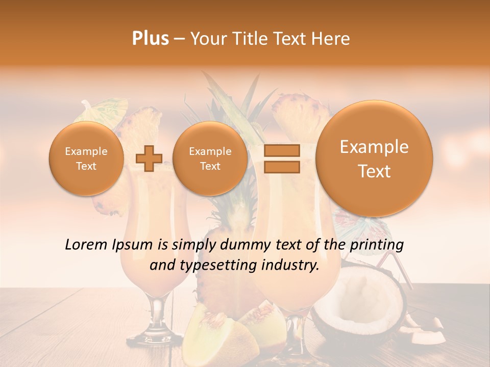 Exotic Hurricane Holiday PowerPoint Template