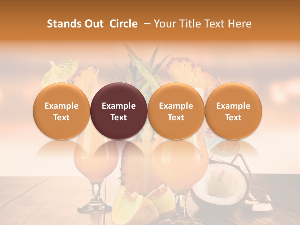 Exotic Hurricane Holiday PowerPoint Template