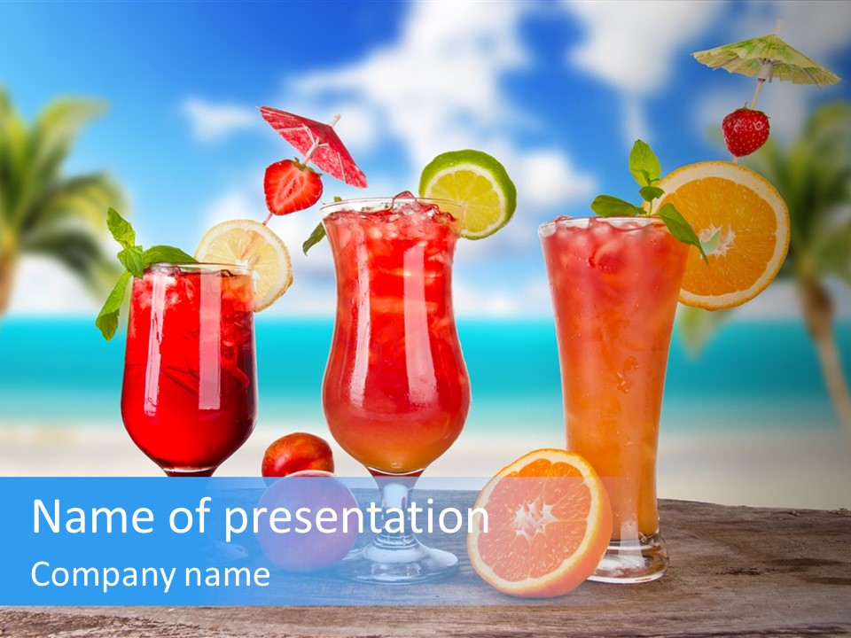 Fruit Libre Cuba PowerPoint Template