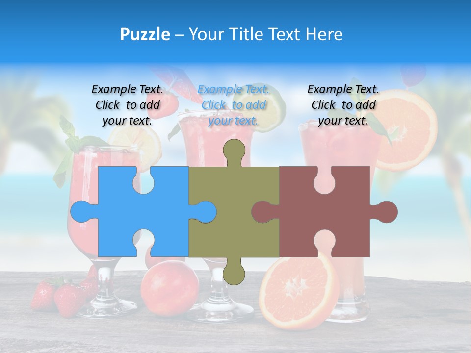 Fruit Libre Cuba PowerPoint Template