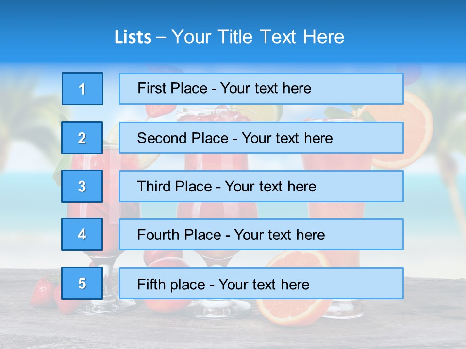 Fruit Libre Cuba PowerPoint Template