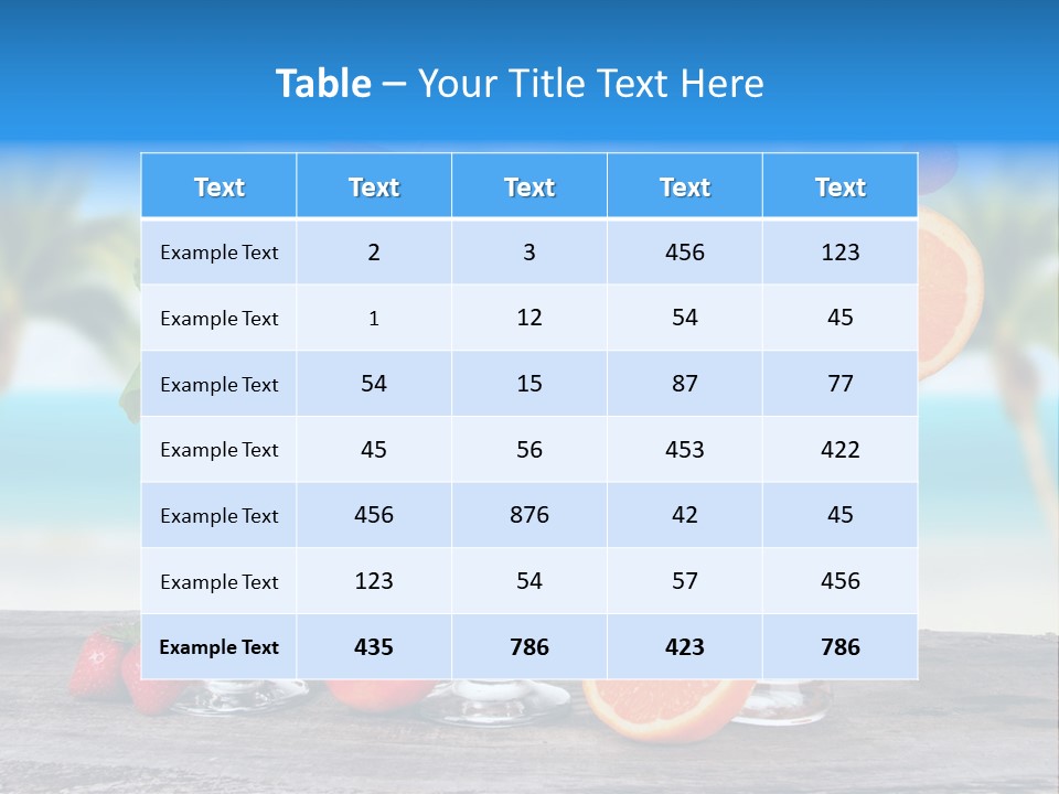 Fruit Libre Cuba PowerPoint Template