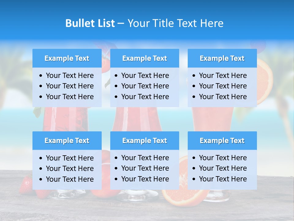 Fruit Libre Cuba PowerPoint Template