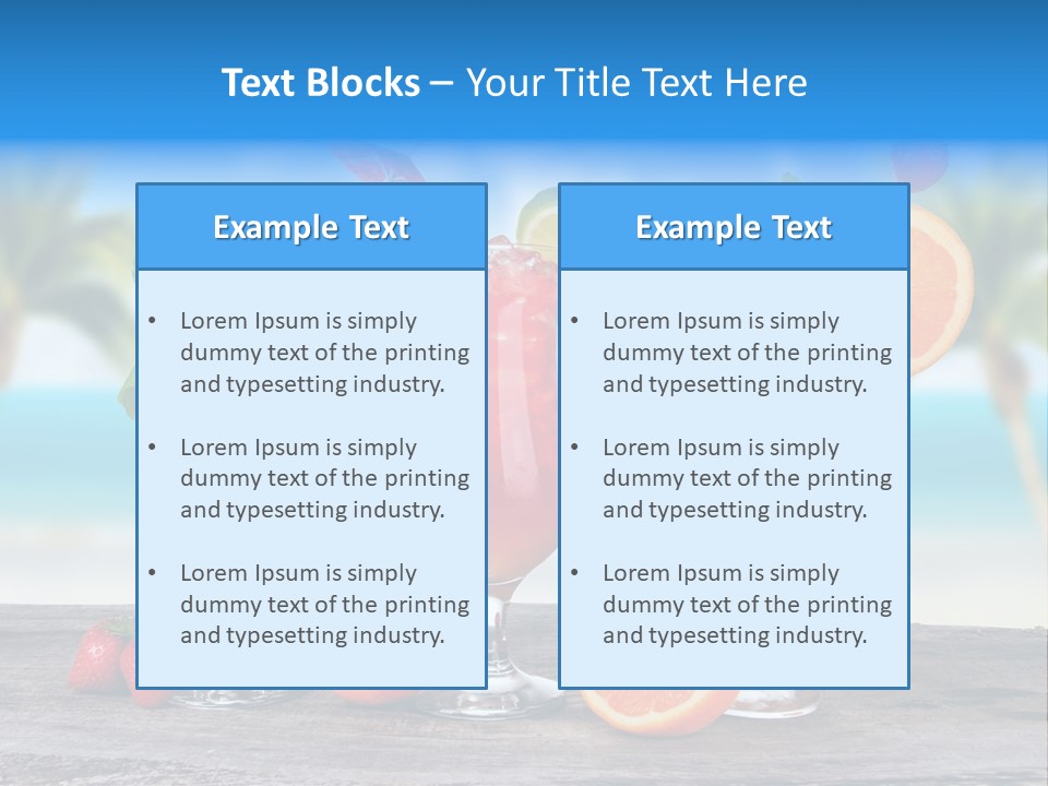 Fruit Libre Cuba PowerPoint Template