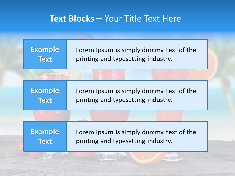 Fruit Libre Cuba PowerPoint Template