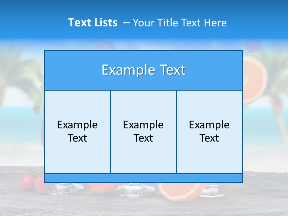Fruit Libre Cuba PowerPoint Template