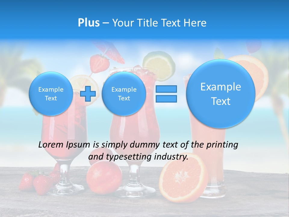 Fruit Libre Cuba PowerPoint Template