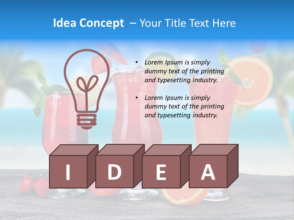 Fruit Libre Cuba PowerPoint Template