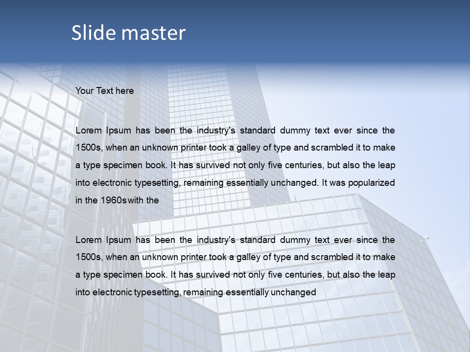 Europa Geometrisch Licht PowerPoint Template