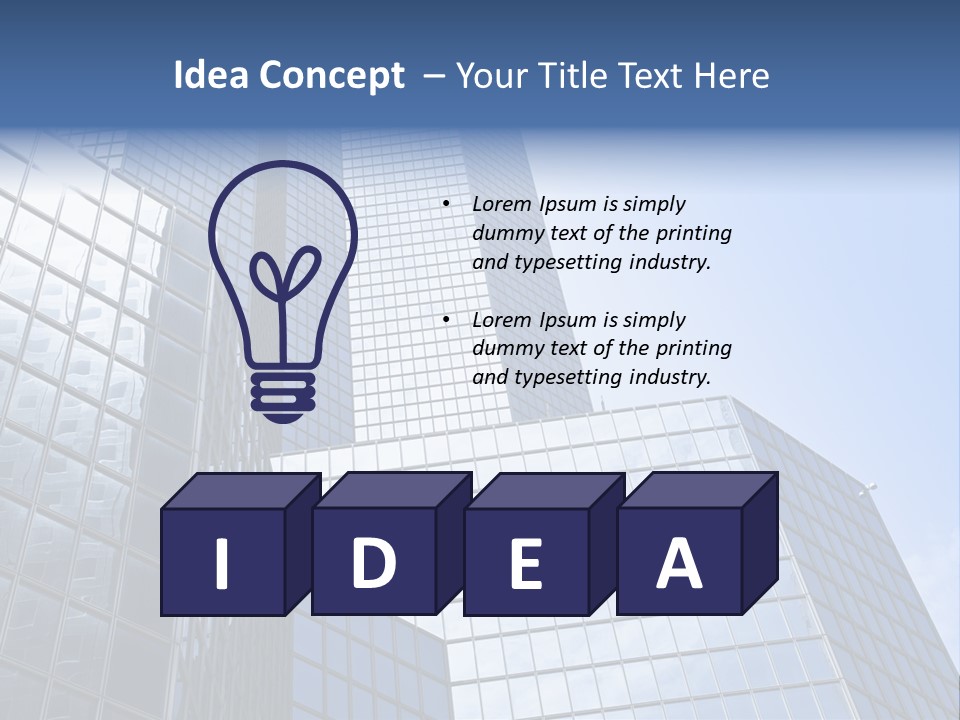 Europa Geometrisch Licht PowerPoint Template