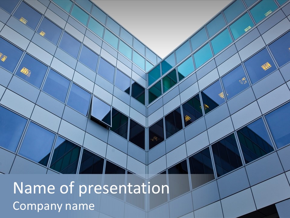 Wand Bank Architektur PowerPoint Template