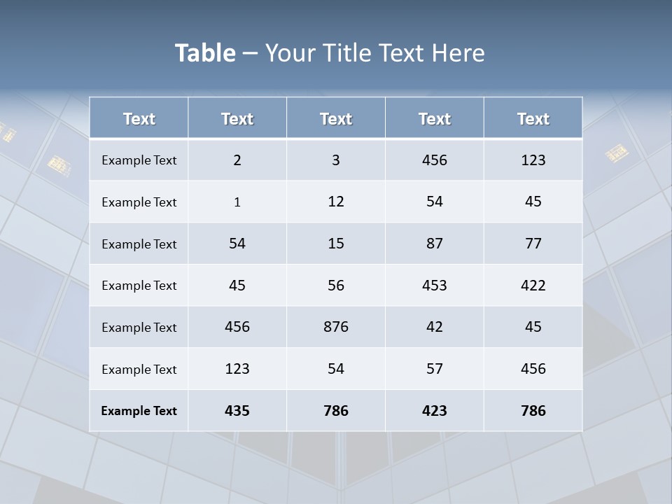 Wand Bank Architektur PowerPoint Template