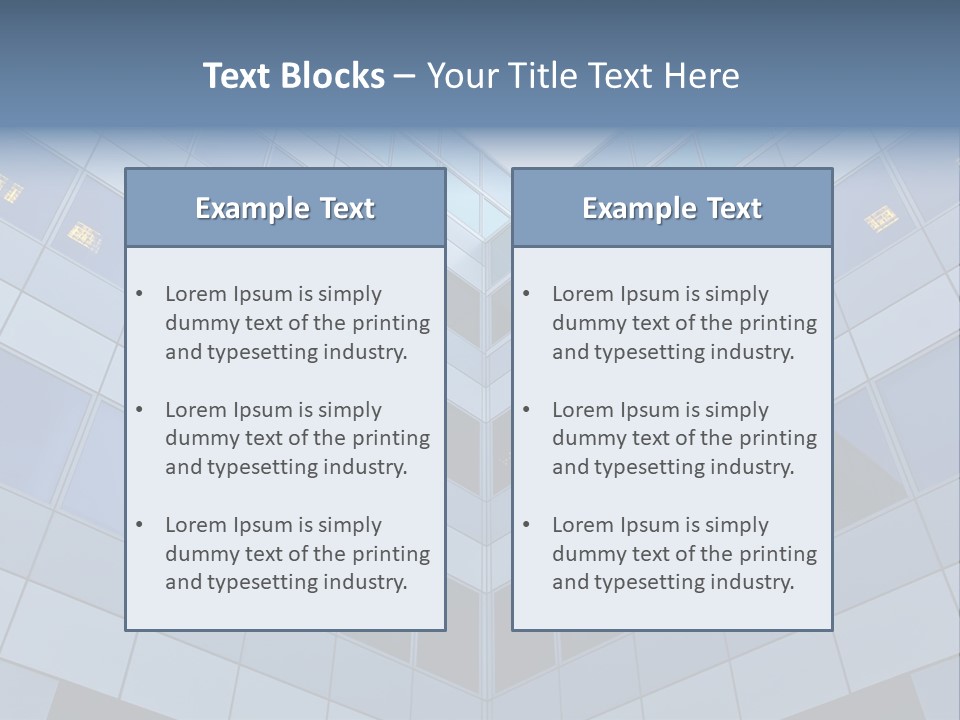 Wand Bank Architektur PowerPoint Template