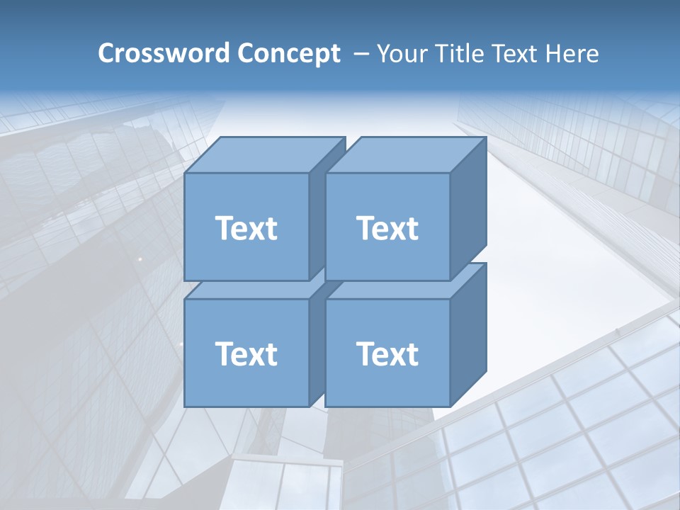 Klar Grau Hochhaus PowerPoint Template