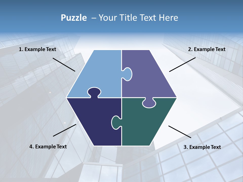 Klar Grau Hochhaus PowerPoint Template