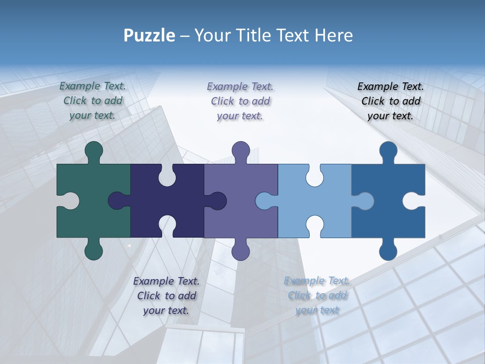 Klar Grau Hochhaus PowerPoint Template